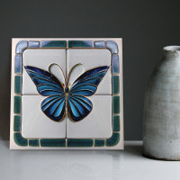 Art Deco Borboletas Paredes Arte Nouveau Cerâmica