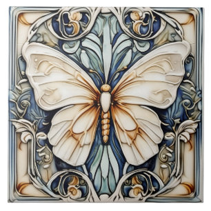 Azulejo De Cerâmica Art Deco Butterfly Nouveau Azulejo cerâmica