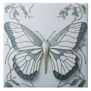 Azulejo De Cerâmica Art Deco Butterfly Nouveau Cerâmica Azulejo