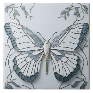 Azulejo De Cerâmica Art Deco Butterfly Nouveau Cerâmica Azulejo