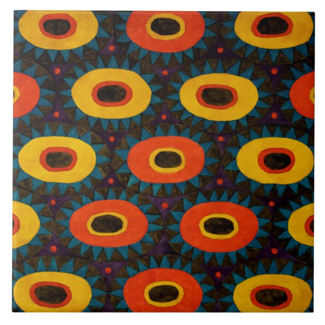 Azulejo De Cerâmica Art Deco Design Cerâmica (Frente)