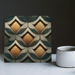 Azulejo De Cerâmica Art Deco Dice Padrão Cinco Decores Arte Nouveau