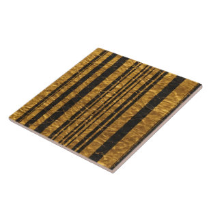 Azulejo De Cerâmica Art Deco Dourado Coleção de Tendências de Vintagem