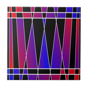 Azulejo De Cerâmica Art Deco "Fraturado" por Kenneth Yoncich