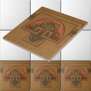 Azulejo De Cerâmica Art Deco, Missão ou Estilo de Artesã Frieze