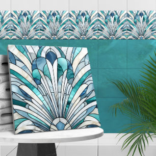 Azulejo De Cerâmica Art Deco Stainic Glass Mosaic Shell