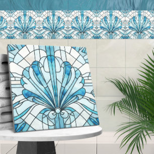 Azulejo De Cerâmica Art Deco Stainic Glass Mosaic Shell