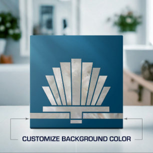 Azulejo De Cerâmica Art Deco Ventilador Forma Geométrica - Alterar Fun