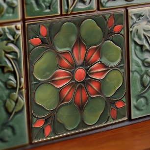 Azulejo De Cerâmica Art Nouveau