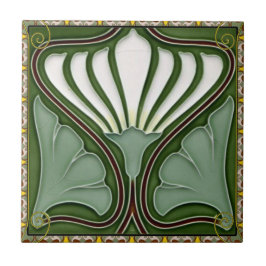 Azulejo De Cerâmica Art Nouveau 001