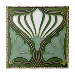 Azulejo De Cerâmica Art Nouveau 001