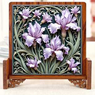 Azulejo De Cerâmica Art Nouveau Bloom