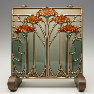 Azulejo De Cerâmica Art Nouveau Bloom [Set 3/4]