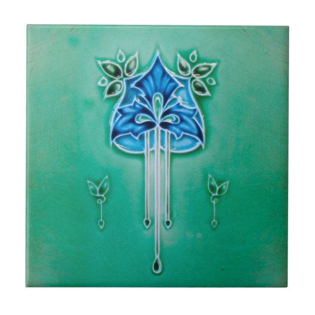 Azulejo De Cerâmica Art Nouveau Ceramic Fireplace Wall tile (Frente)