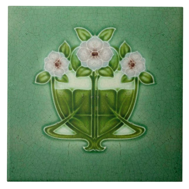 Azulejo De Cerâmica Art Nouveau Ceramic tile (Frente)