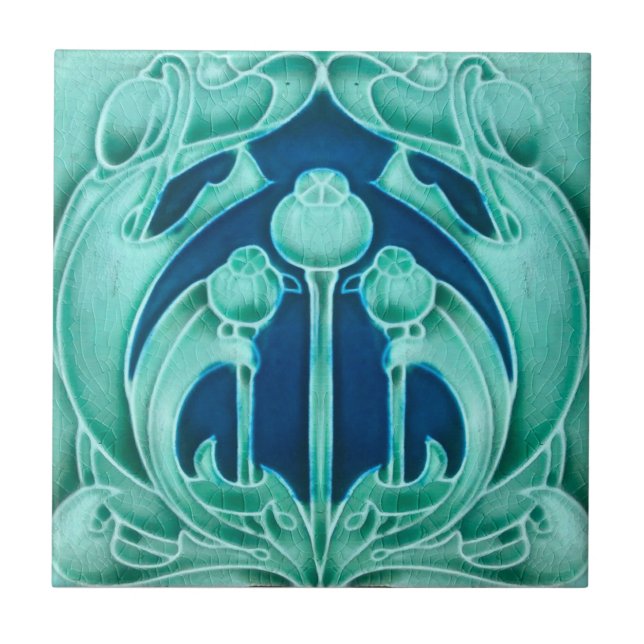 Azulejo De Cerâmica Art Nouveau ceramic tile (Frente)