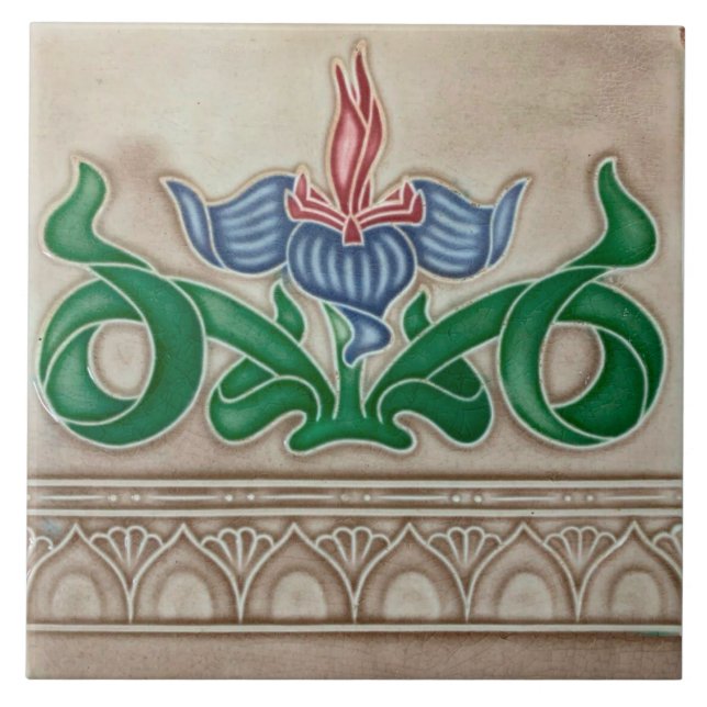 Azulejo De Cerâmica Art Nouveau ceramic tile (Frente)