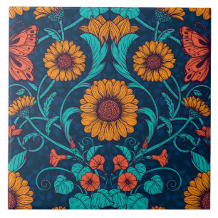 Azulejo De Cerâmica Art Nouveau daisies