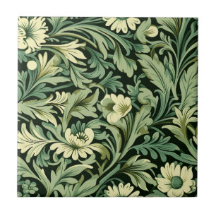Azulejo De Cerâmica Art Nouveau Estilo Padrão Floral
