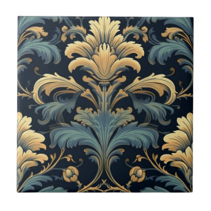 Azulejo De Cerâmica Art Nouveau Floral