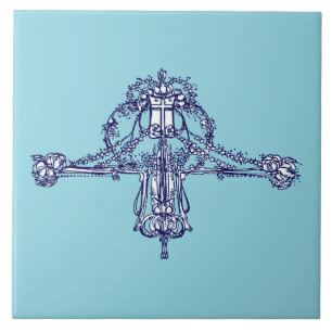 Azulejo De Cerâmica Art Nouveau Ornament de Jessie Marion King
