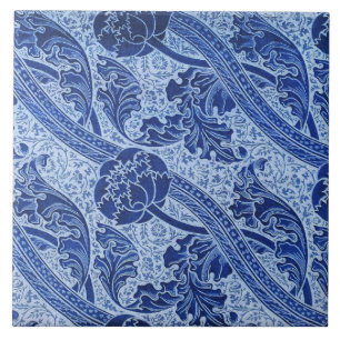 Azulejo De Cerâmica Art nouveau padrão floral