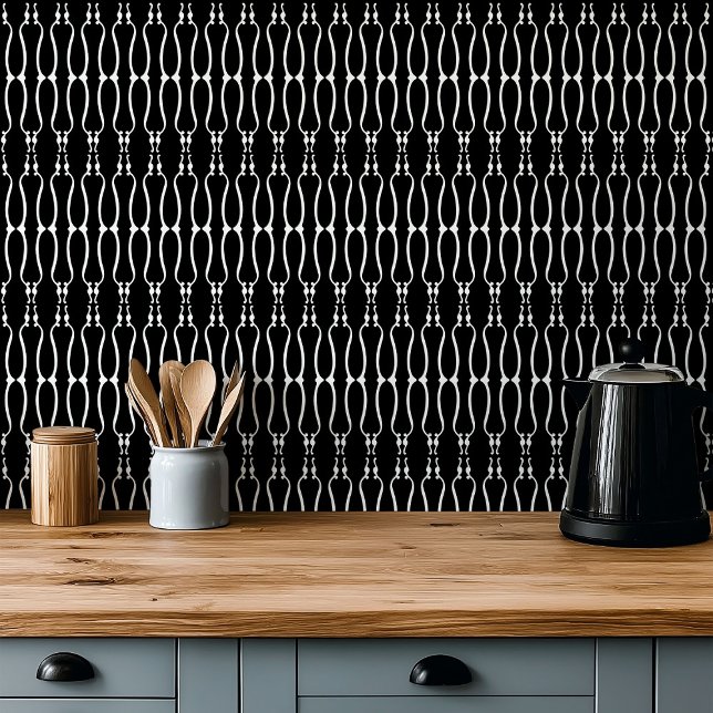 Azulejo De Cerâmica Art nouveau - padrão monocromático (Criador carregado)