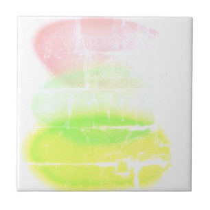 Azulejo De Cerâmica Arte Abstrata Cores Pastel Turquesa
