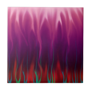 Azulejo De Cerâmica Arte Abstrata - Fogo - Chamas