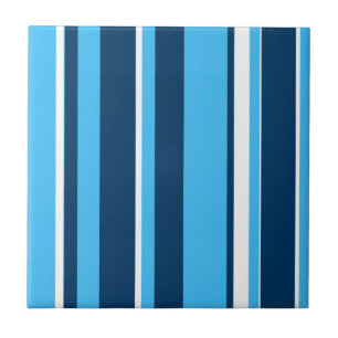 Azulejo De Cerâmica Arte abstrata funky luz azul escuro branco