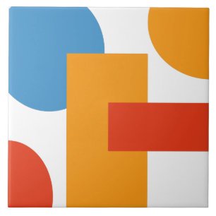 Azulejo De Cerâmica Arte Abstrata Moderna Formas Geométricas