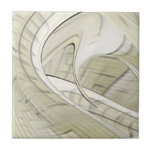 Arte Abstrata Pastel Creme Outono