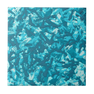Azulejo De Cerâmica Arte Abstrato azul decorativa