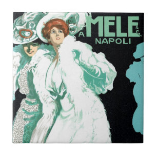 Azulejo De Cerâmica Arte Antiga Modernista, Moda Italiana, Mulheres El
