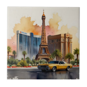 Azulejo De Cerâmica Arte aquosa de Las Vegas
