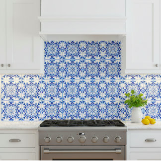 Azulejo De Cerâmica Arte barroca italiana mosaica azul