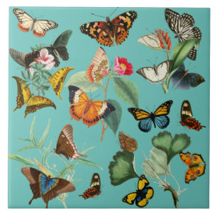 Azulejo De Cerâmica Arte Borboleta Vintage, muitos tipos e cores