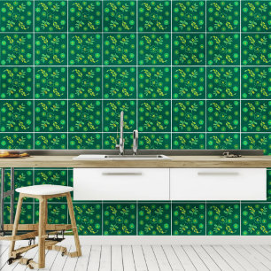 Azulejo De Cerâmica Arte Botânica Nouveau (Decor de Parede) Emerald Gr