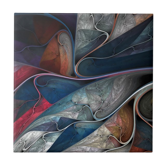 Azulejo De Cerâmica Arte Colorida Grafite, (Frente)