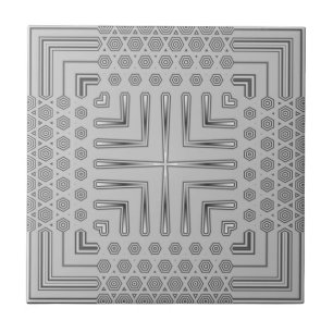 Azulejo De Cerâmica Arte contemporânea cinzenta pálida Deco