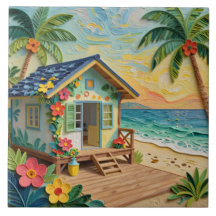 Arte Costeira Oceânica de Casa de Praia