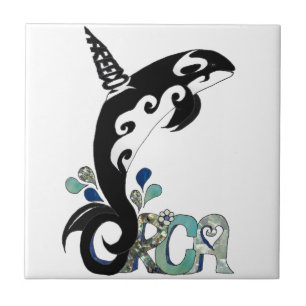 Azulejo De Cerâmica Arte da Liberdade Orca