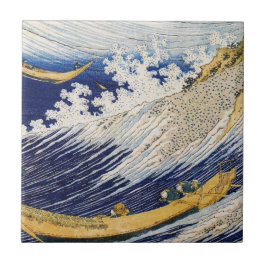 Azulejo De Cerâmica Arte da obra-prima Ocean Waves Katsushika Hokusai