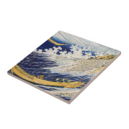 Azulejo De Cerâmica Arte da obra-prima Ocean Waves Katsushika Hokusai