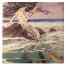 Arte de fada “Sereia” por Alice B Woodward