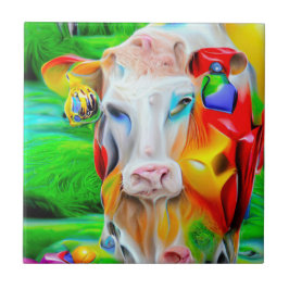 Azulejo De Cerâmica Arte de Fazenda Surreal