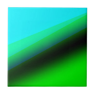 Azulejo De Cerâmica Arte de padrão de textura abstrata arco-íris verde