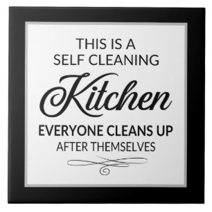 Azulejo De Cerâmica Arte de palavra engraçada e autolimpadora