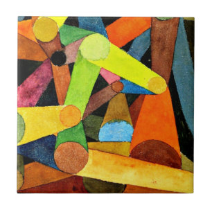 Azulejo De Cerâmica Arte de Paul Klee - Coloração d'água da Montanh