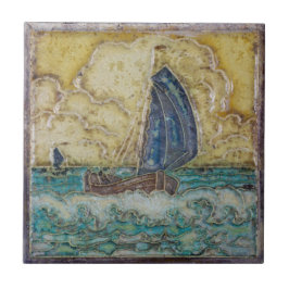 Azulejo De Cerâmica Arte De Vintagem Do Oceano Marítimo Themed Motif